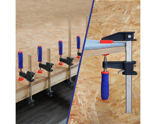 Струбцина WORKPRO F-образная, 600 мм, быстрорегулируемая WP232033