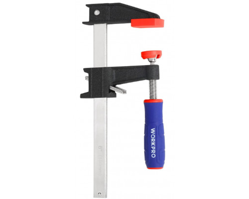 Струбцина WORKPRO F-образная, 600 мм, быстрорегулируемая WP232033