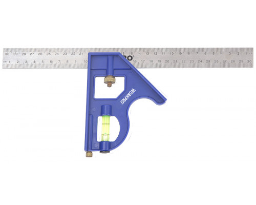 Угольник 300 мм WORKPRO с уровнем WP264001