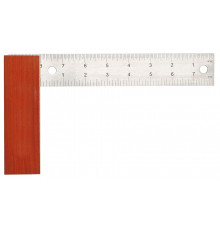 Угольник с деревянной ручкой WORKPRO 200 мм WP264004