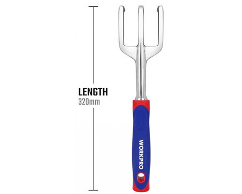 Ручной культиватор WORKPRO 320 мм, алюминиевый WP331006