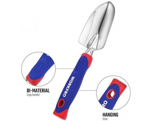 Совок садовый WORKPRO 325 мм, алюминиевый WP331009