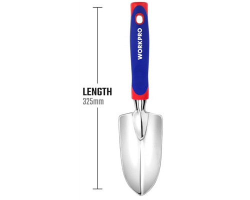 Совок садовый WORKPRO 325 мм, алюминиевый WP331009