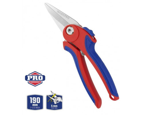 Секатор 180 мм для цветов WORKPRO WP332002
