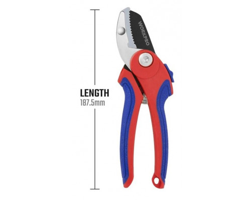 Секатор 180 мм для сухой поросли WORKPRO WP332003