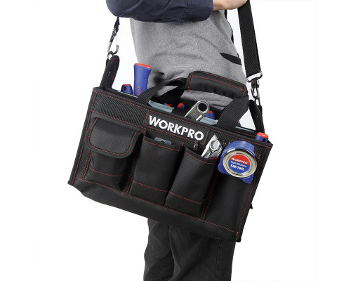 Сумка для инструментов с трубчатой стальной ручкой WORKPRO WP281006