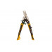 Ножницы по металлу, 270 мм, прямой и правый рез, сталь-СrMo, трехкомпонентные рукоятки Denzel 78371