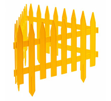 Забор декоративный "Рейка" 28 x 300 см, желтый Palisad 65000