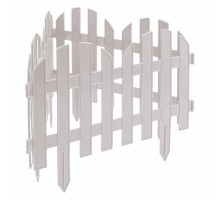 Забор декоративный "Романтика" 28 x 300 см, белый Palisad 65020