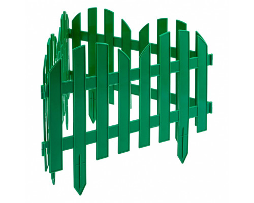 Забор декоративный "Романтика" 28 x 300 см, зеленый Palisad 65022