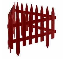 Забор декоративный "Рейка" 28 x 300 см, терракот Palisad 65007