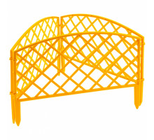 Забор декоративный "Сетка" 24 x 320 см, желтый Palisad 65001