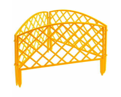 Забор декоративный "Сетка" 24 x 320 см, желтый Palisad 65001