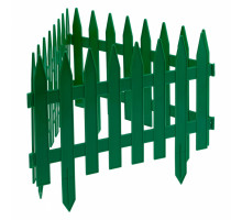 Забор декоративный "Рейка" 28 x 300 см, зеленый Palisad  65005
