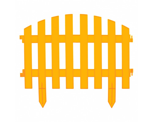 Забор декоративный "Винтаж" 28 x 300 см, желтый Palisad 65010
