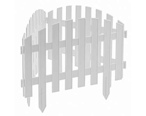 Забор декоративный "Винтаж" 28 x 300 см, белый Palisad 65011