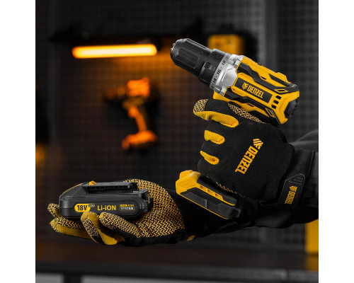 Дрель-шуруповерт аккумуляторная, бесщеточная Denzel BLDL-18-0 Li-Ion 26141