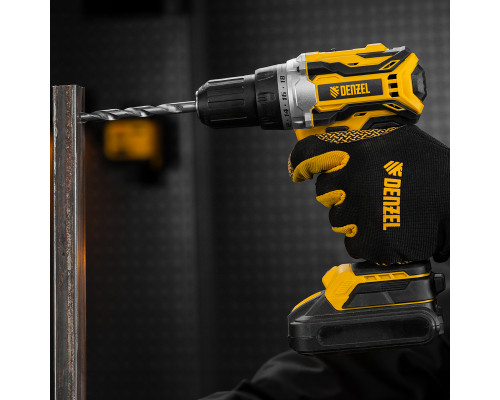Дрель-шуруповерт аккумуляторная, бесщеточная Denzel BLDL-18-0 Li-Ion 26141
