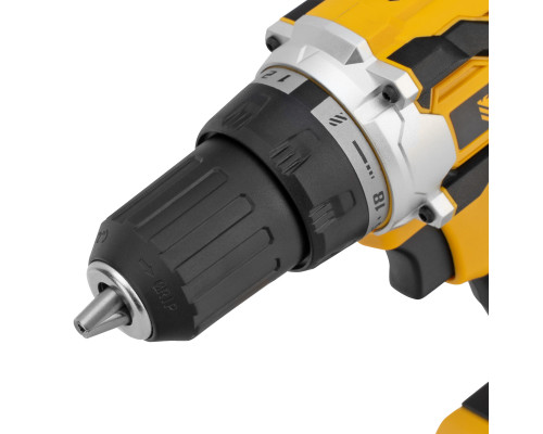 Дрель-шуруповерт аккумуляторная, бесщеточная Denzel BLDL-18-0 Li-Ion 26141