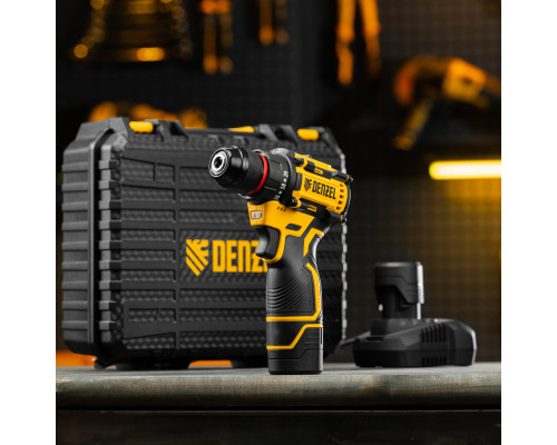 Дрель-шуруповерт аккумуляторная бесщеточная Denzel CDH-BL-12 26108