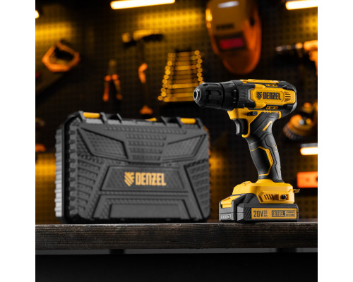 Дрель-шуруповерт аккумуляторная Denzel CDQ-20 26118
