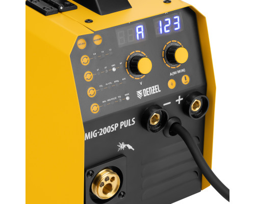 Инверторный сварочный полуавтомат Denzel IMIG-200SP Pulse 94362 Инверторный сварочный полуавтомат Denzel IMIG-200SP Pulse 94362