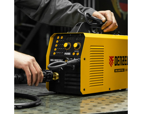Инверторный сварочный полуавтомат Denzel IMIG-200SP Pulse 94362 Инверторный сварочный полуавтомат Denzel IMIG-200SP Pulse 94362