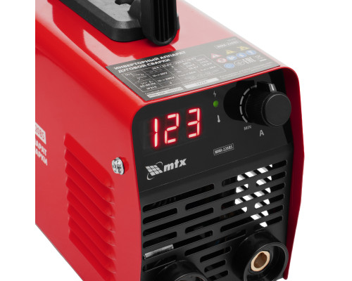Инверторный аппарат дуговой сварки 220 А, ПВ 60% MTX MMA-220BS 94399 Инверторный аппарат дуговой сварки 220 А, ПВ 60% MTX MMA-220BS 94399