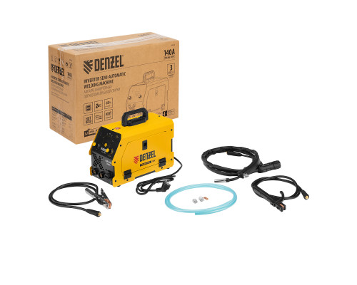 Аппарат инвертор. полуавтомат. сварки Denzel Mini MIG-140FG 94322