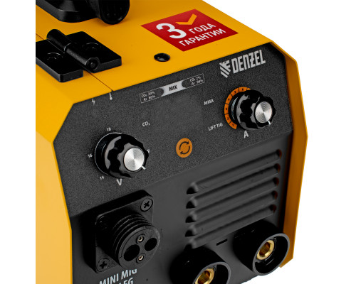 Инверторный сварочный полуавтомат Denzel Mini MIG-140LFG 94305