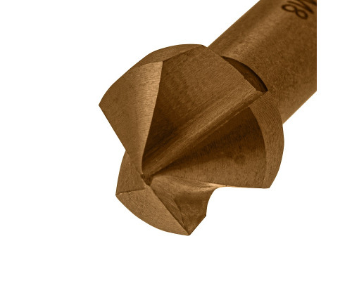 Зенковка конусная под М8, HSS, по металлу, цилиндрический хвостовик Denzel 72308