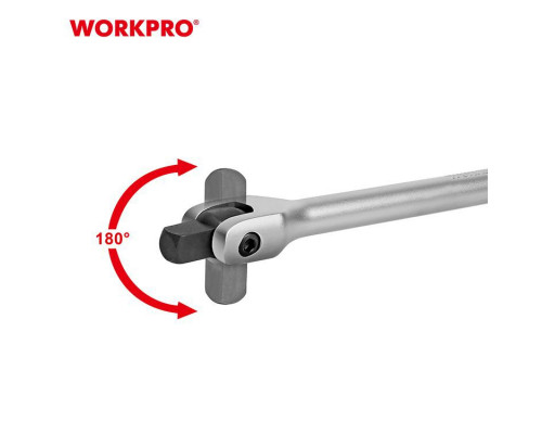 Вороток WORKPRO шарнирный 1/4" 150 мм WP275018
