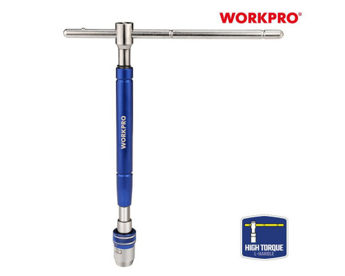 Вороток WORKPRO 1/4" c Т-образной рукояткой, удлиненный WP275016