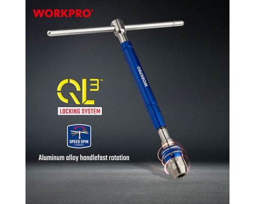 Вороток WORKPRO 1/4" c Т-образной рукояткой, удлиненный WP275016