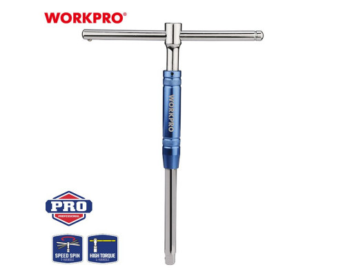 Вороток WORKPRO 3/8" 250 мм c Т-образной рукояткой, удлиненный WP275017