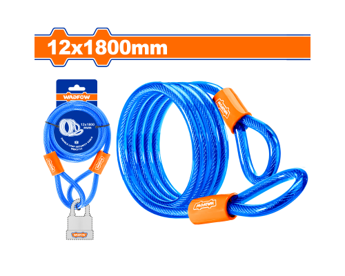 Велосипедный замок WADFOW 12х1800 мм WBK3112