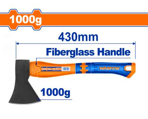 Топор 1000 гр, 43 см WADFOW WHM6310