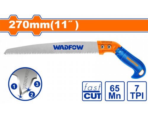 Ножовка садовая 270 мм 7TPI WADFOW WHW5G12 Ножовка садовая 270 мм 7TPI WADFOW WHW5G12