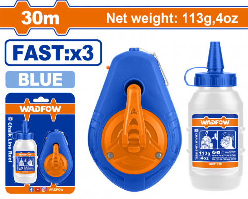 Шнур-отвес малярный 30 м WADFOW WHX1430