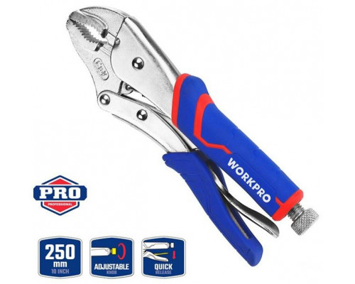 Фиксирующие клещи WORKPRO PRO 130 мм WP231072