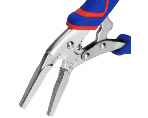 Клещи зажимные WORKPRO 165 мм, удлиненные прямые губки WP231075