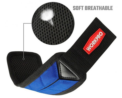 Магнитный держатель для инструмента WORKPRO 384×90 мм наручный WP289001