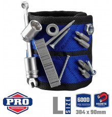 Магнитный держатель для инструмента WORKPRO 384×90 мм наручный WP289001