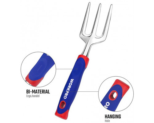 Вилка для прополки WORKPRO 317 мм, алюминий WP331007