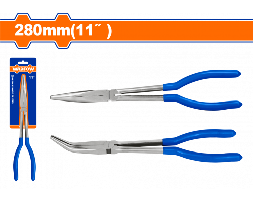 Тонкогубцы удлиненные изогнутые WADFOW WPL2E11