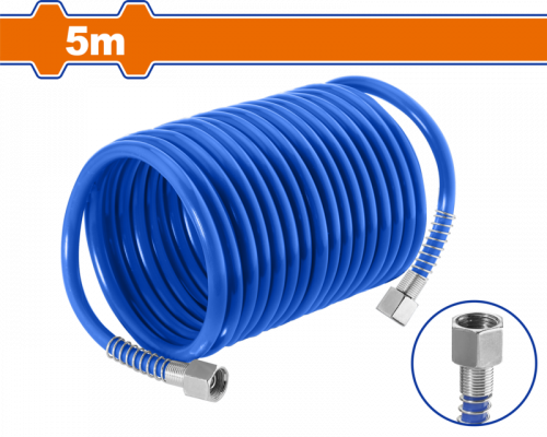 Шланг для компрессора спиральный WADFOW 5 м WQG1905
