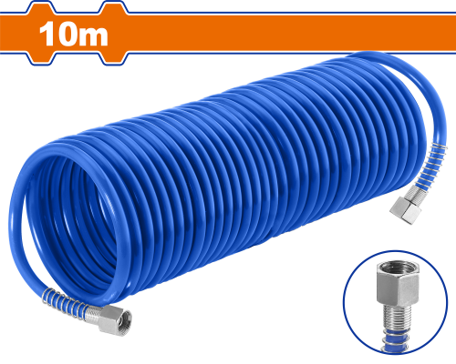 Шланг для компрессора спиральный WADFOW 10 м WQG1910