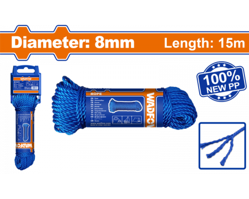 Веревка 8 мм 15 м WADFOW WRZ1308