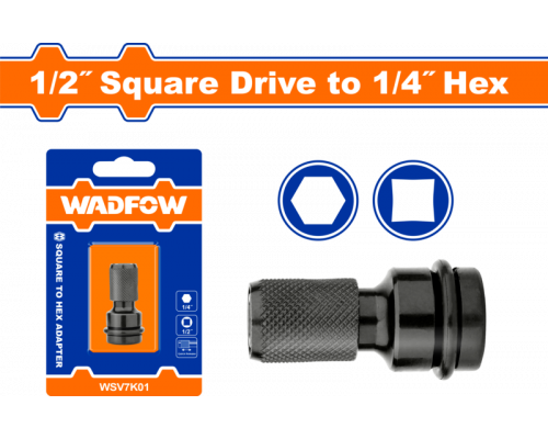 Переходник 1/2" на HEX 1/4" WADFOW WSV7K01
