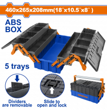 Ящик для инструмента 460х265х208 мм, 35 кг WADFOW WTB4305